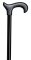 UNI-Ergonomic-Derbystock verstellbar Farbe: schwarz