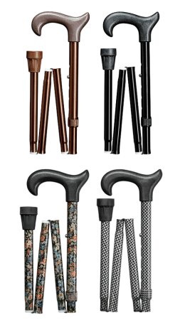Faltstock UNI-Ergonomic-Derby verstellbar Farbe: bronze