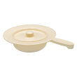 Stechbecken, Kunststoff rund Farbe: creme