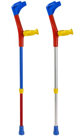 Kinder-Anatomic-Griff-Stütze mit Clip Farbe: gelb/rot rechts