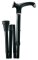 Metall-Gehstock, faltbar, Anatomic-Griff, faltbar Farbe: bronze-braun rechts