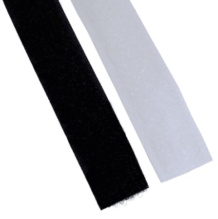 Flauschband 25 m schwarz 50 mm