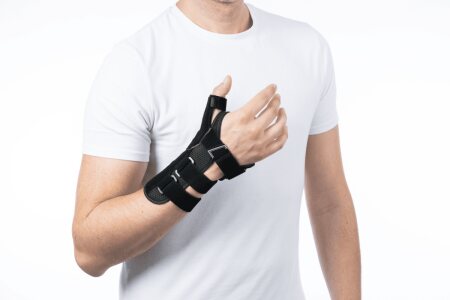 Daumen-Handorthese Cellacare Rhizocast Classic schwarz Gr. 1 links