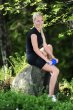 Massagegerät Spiky Twin Roller Sissel Farbe: blau