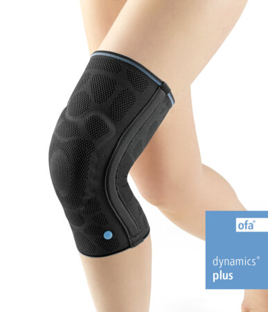 Kniebandage Dynamics Plus, carbon Gr. 4