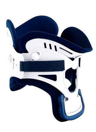 Cervicalorthese Schalen-Set Miami J,weiß-grau-blau Gr. M