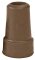 Gummikapsel schlank 16 mm Farbe: braun