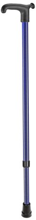Leichtmetallstock mit Softgriff verstellbar Farbe: braun