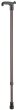 Leichtmetallstock mit Softgriff verstellbar Farbe: silber