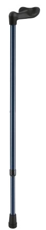Leichtmetallstock mit Fischergriff,verstellbar Farbe: silber links