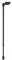 Leichtmetallstock mit Fischergriff,verstellbar Farbe: silber links