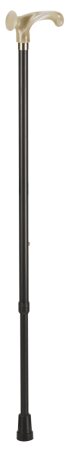Leichtmetallstock mit anatomischem Griff marmorierter, verstellbar, schwarz links