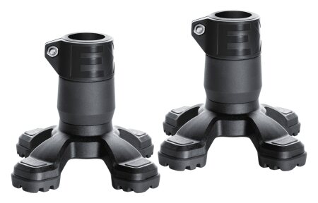 4-Punkt Gummikapsel Safety Foot, schwarz (VPE: 2 Stück) 19-20 mm
