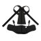 Rückenorthese DONJOY OsteoStrap, schwarz Gr. S1