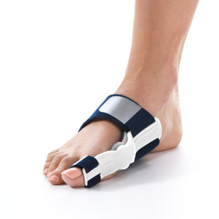 Hallux Valgus-Korrekturorthese HalguNight AIRCAST schwarz-weiß Gr. S