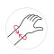 Handgelenkbandage DONJOY ManuForce graphitgrau Gr. 6 links