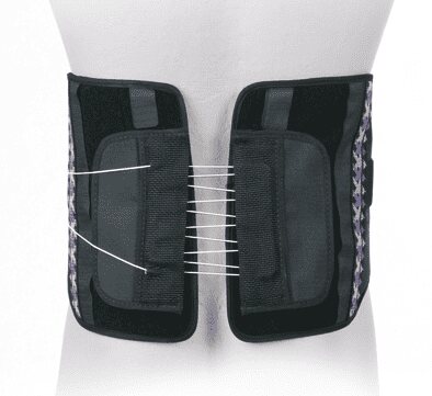 Rückenorthese ORMED Lumbostar 20cm, schwarz Gr. S
