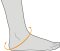 Sprunggelenkorthese PROCARE Stabilized Ankle Brace schwarz Gr. XS