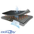 Knieorthese DONJOY Clima-Flex OA medial links/ lateral rechts, schwarz Gr. XL