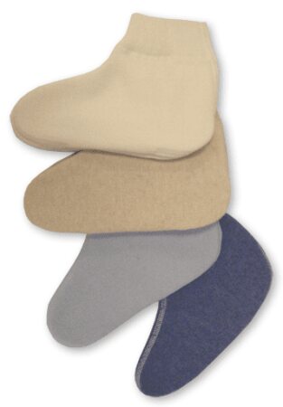 Fußwärmer/Bettschuhe 50% Angora natur (Paar) Gr. XL