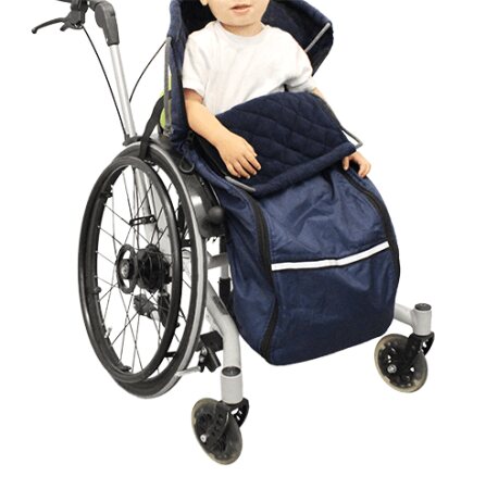 Kinder Schlupfsack ROLKO-THERMO Fleece/Nylon blau Gr. XS