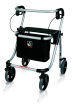 Rollator POLO PLUS-T, silber SH 62 cm