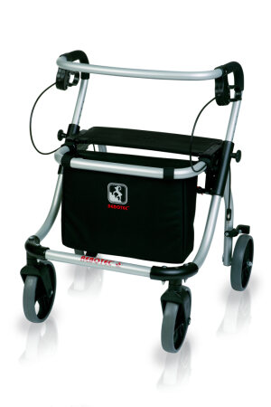 Rollator POLO PLUS-T, silber SH 49 cm
