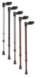 Gehstock Fischergriff verstellbar Farbe: silber links
