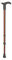 Gehstock Simplex mit Fritzgriff verstellbar Farbe: silber