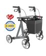 Rollator SERVER HD Standard mit Stockhalter und Tasche...