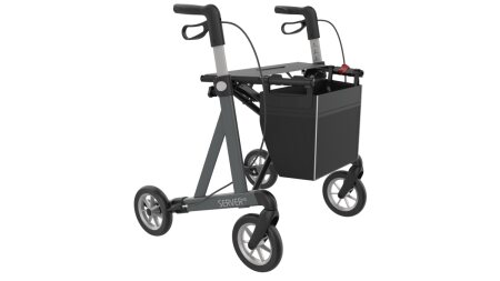 Rollator SERVER HD Komfort mit PUR-Softrädern anthrazit SH 55 cm
