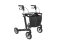 Rollator SERVER Komfort Softräder, mit Stockhalter und Tasche Farbe: braun SH L/62 cm