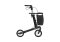 Rollator SERVER Komfort Softräder, mit Stockhalter und Tasche Farbe: braun SH L/62 cm