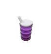 Rillenbecher mit Tee-Aufsatz Farbe: transparent