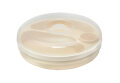 Warmhalteteller mit Deckel Farbe: beige