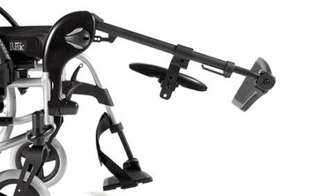 Höhenverstellbare Beinstützen für Rollstuhl Breezy UniX2/ PariX2/ BasiX2 (Paar) SB 47-60 cm