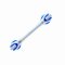 Saughaltegriff STILEO, blau-weiß 55 cm
