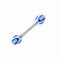 Saughaltegriff STILEO, blau-weiß 55 cm
