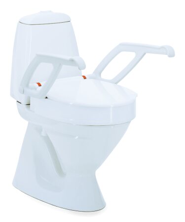 Toilettensitzerhöhung AQUATEC 90000 mit Deckel und Armlehnen Ausf.: Höhe 2 cm