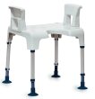 Duschhocker AQUATEC PICO mit Hygieneausschnitt weiß...