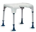 Duschhocker AQUATEC PICO mit Hygieneausschnitt weiß...