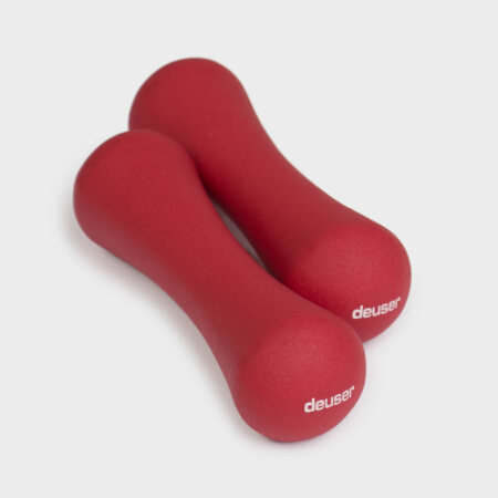 Neopren Kurzhantel Deuser (VPE: 2 Stück) Farbe: weinrot 1 kg