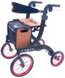 Alu-Outdoor-Rollator T REXX mit Tasche Farbe:avantgarde-grau