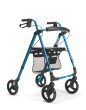 Leichtgewicht-Rollator Eco-Plus mit Korb, Stockhalter...