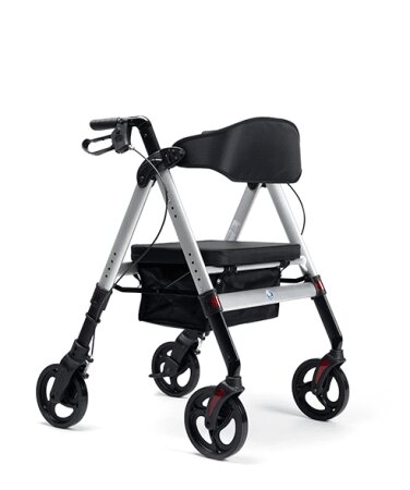 Schwerlast-Rollator Goliat mit Sitz-und Rückenstütze Farbe: rot