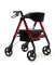 Schwerlast-Rollator Goliat mit Sitz-und Rückenstütze Farbe: rot