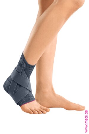 Sprunggelenkbandage Levamed active silber Gr. II rechts