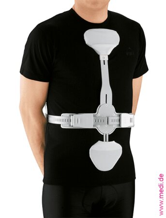Hyperextensionsorthese 3C 20 cm silber Gr. 2