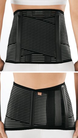 Kreuzbandage Lumbamed Active, schwarz Gr. 5