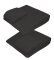 Arthrodesenkissen PneumoKiss ArthroFit Vario mit Wechselkeil, schwarz 42 x 42 cm